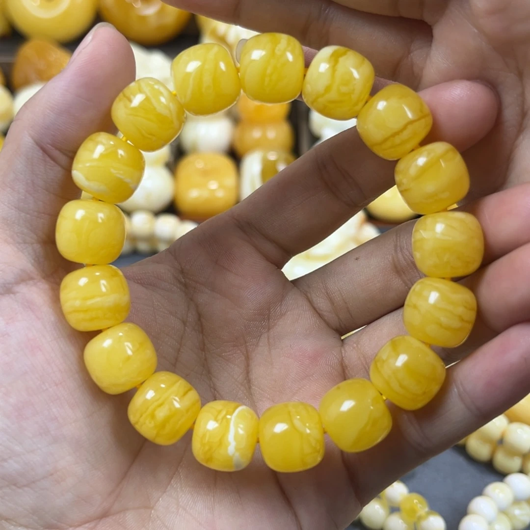 手串琥珀未镶嵌同料13mm
