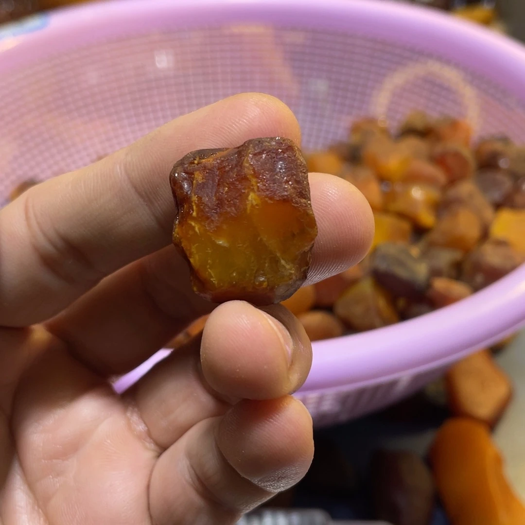 定制琥珀未镶嵌么*哒原矿