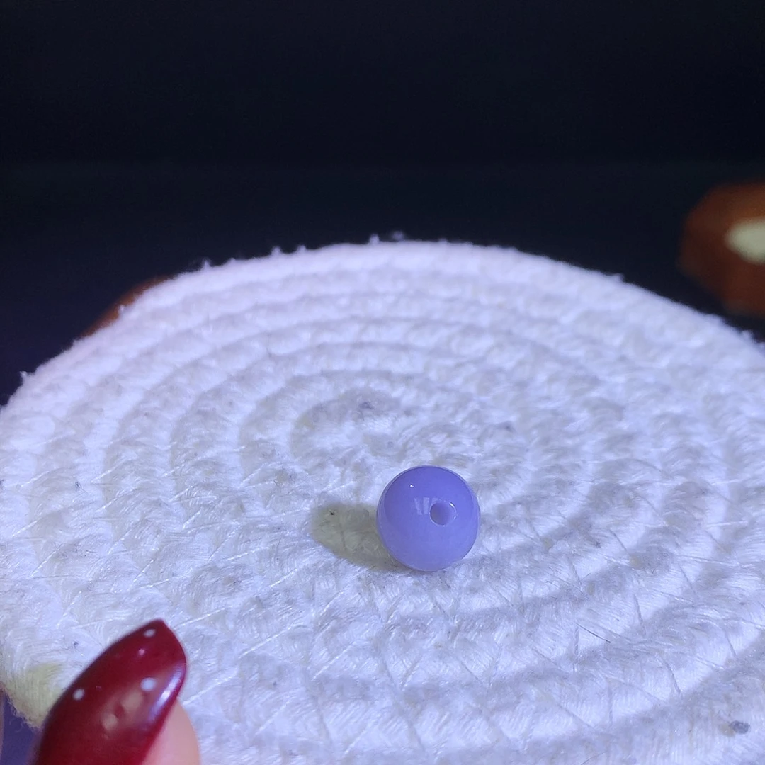 散珠翡翠天然缅甸翡翠单珠卡10.8渐变香芋紫