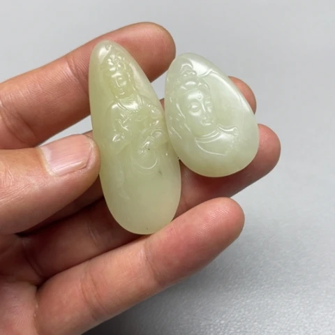 和田玉吊坠(不含链)未镶嵌非*