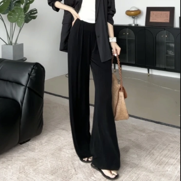 D&MX“神裤” 垂坠松弛宽松直筒休闲百搭高个子裤子A9025