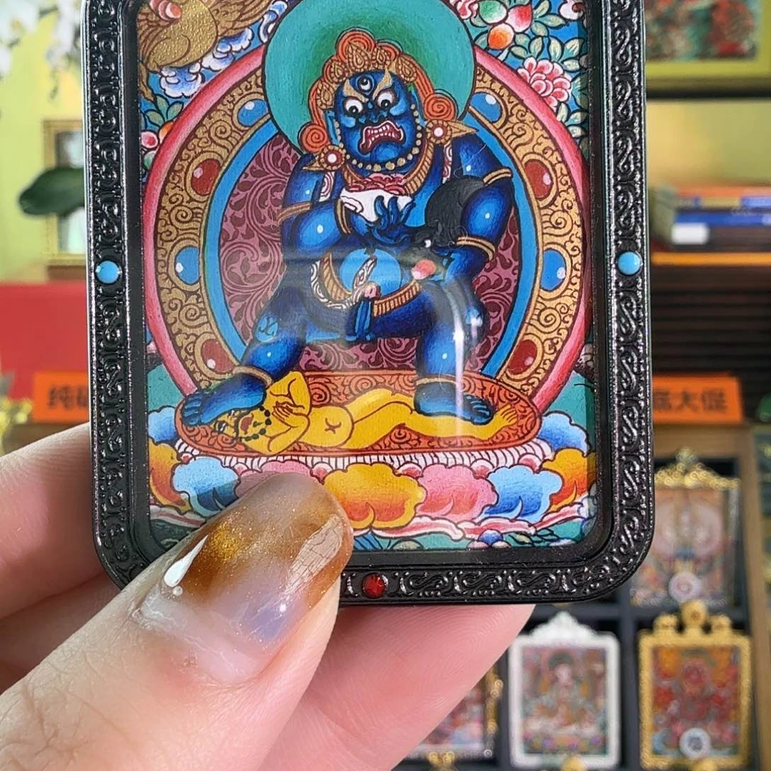 吊坠黑CC纯手绘扎西