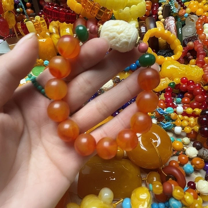 树脂制品428红皮手链