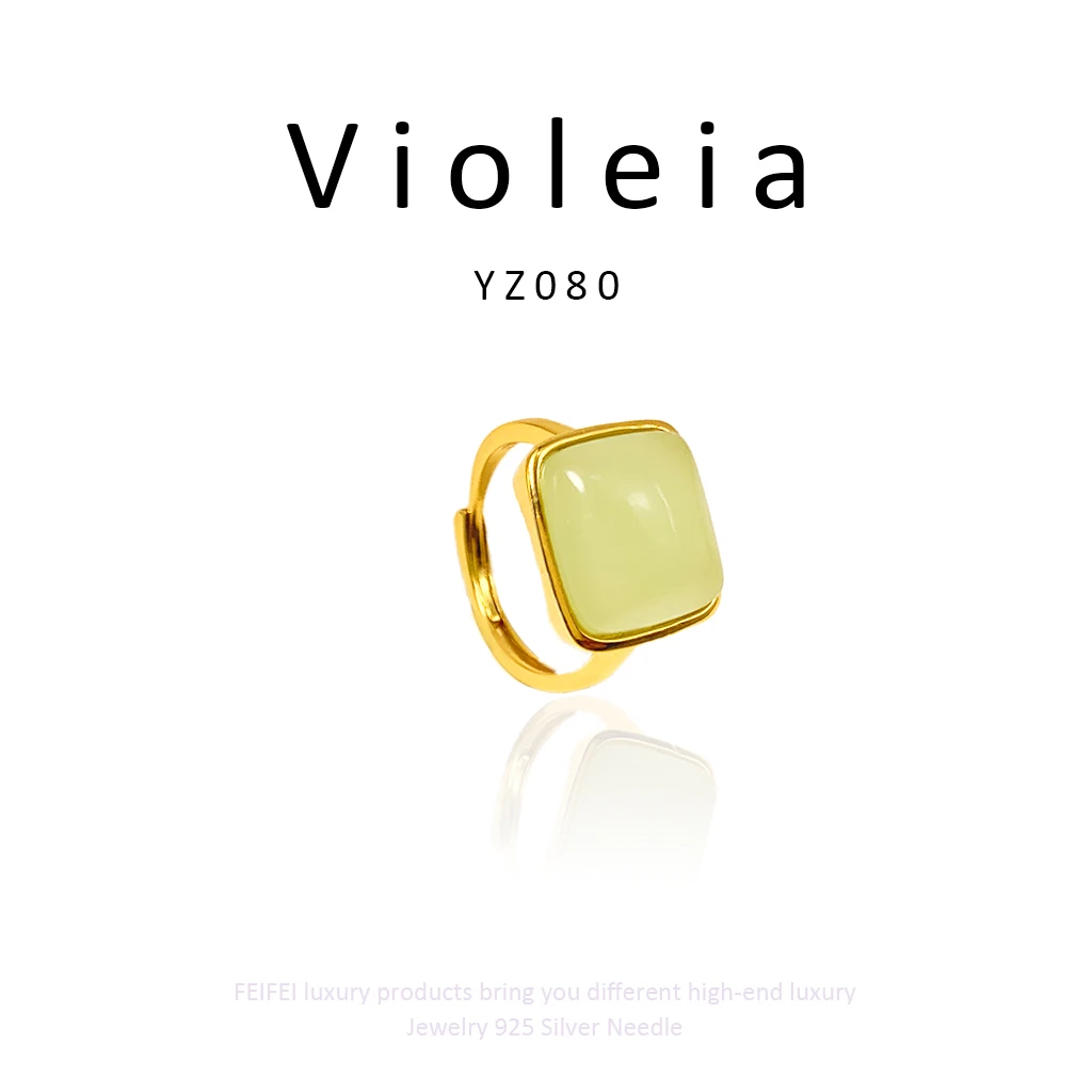 铁合金戒指 【清新】Violeia轻奢百搭戒指YZ080