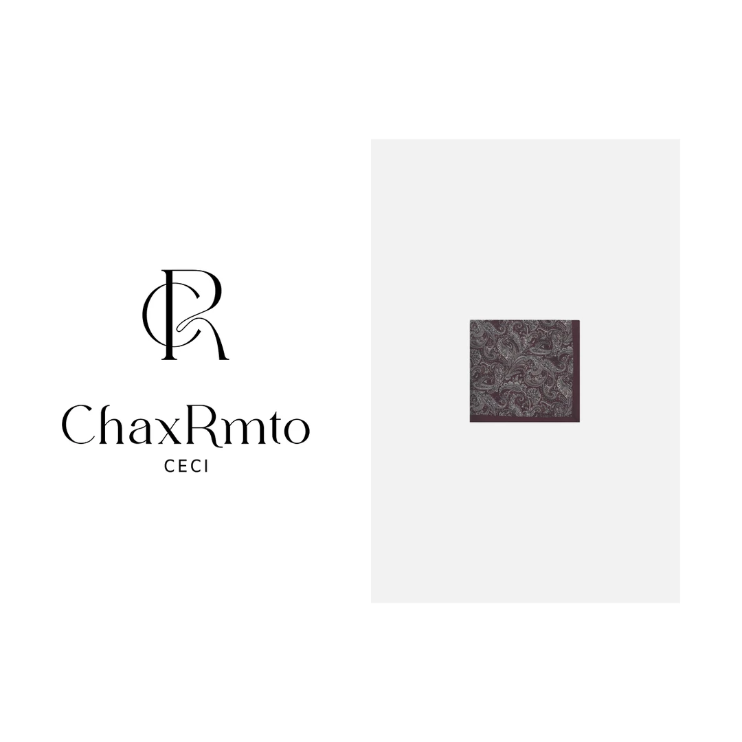 ChaxRmto斯斯 绵羊毛桑蚕丝时尚花草图案设计印花丝巾 SD1A0446