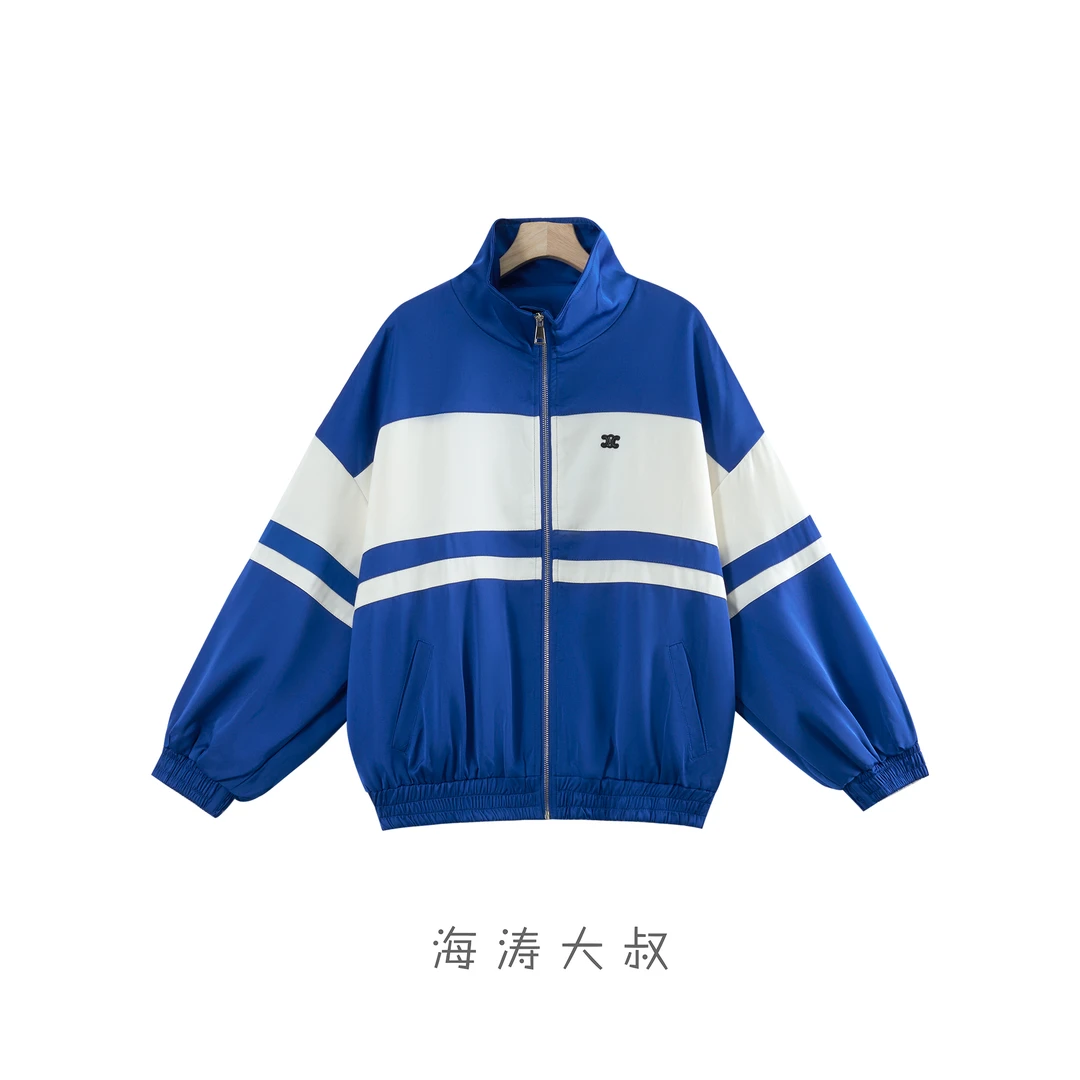 【618大促】FRZ22930 撞色宽条冲锋外套
