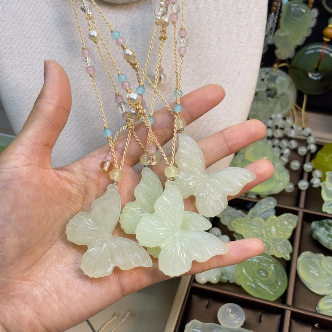 蛇纹石玉未镶嵌项链随机发默认微瑕