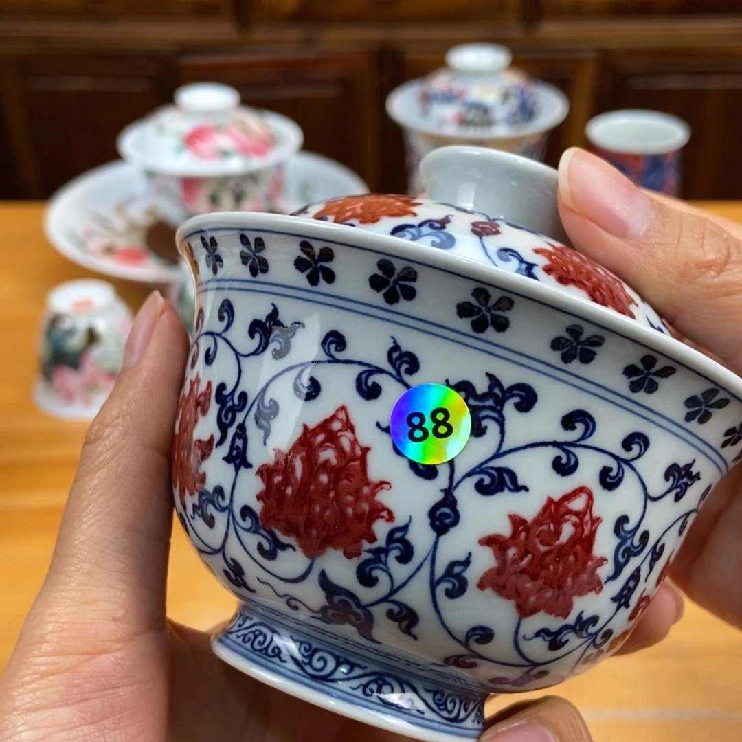 手绘现代茶具非古董