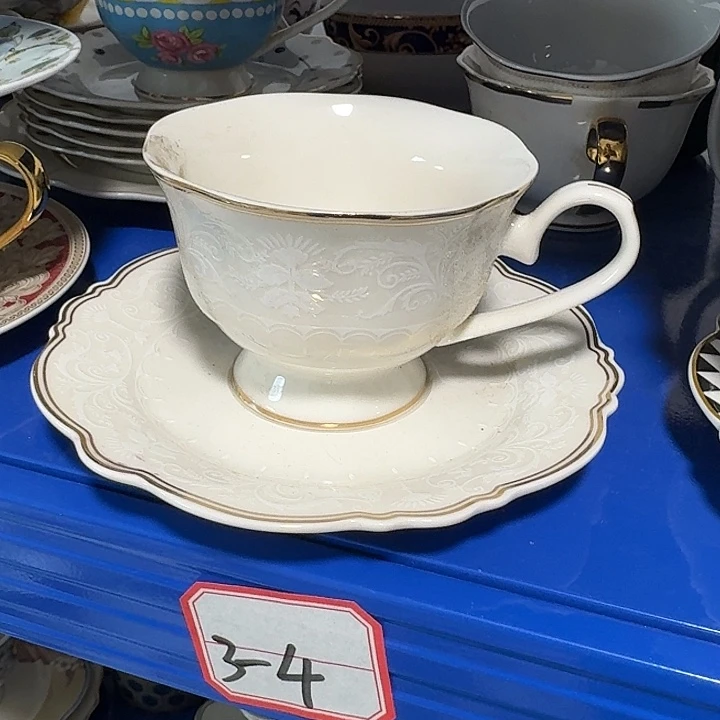 瓷咖啡杯35米两套微瑕