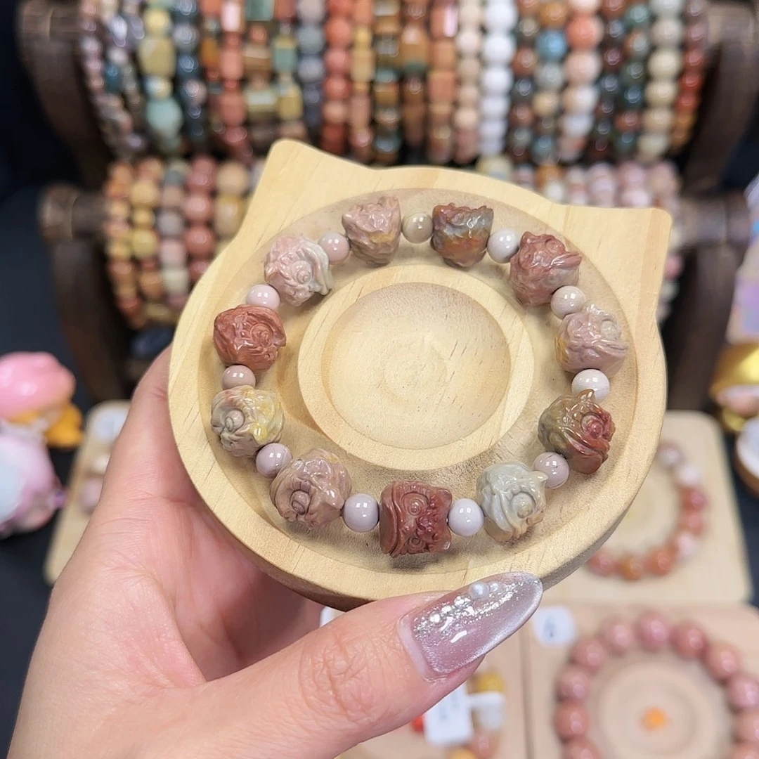 玛瑙/玉髓手链合金24