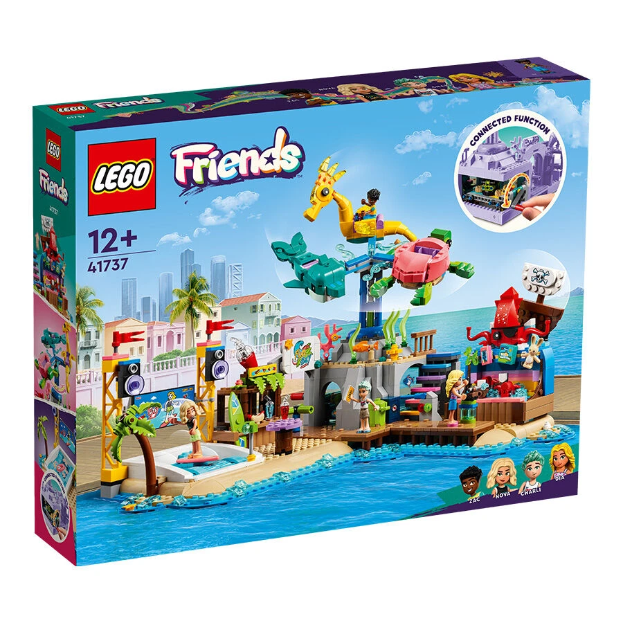 Lego乐高好朋友系列41737海滩游乐园玩具反斗城儿童生日礼物送货上门13463