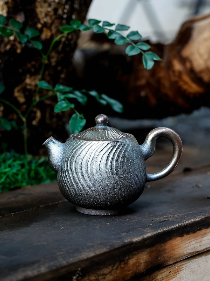 不二陶精品系列柴烧裸坯松木纯柴烧手工茶壶精美纯手工