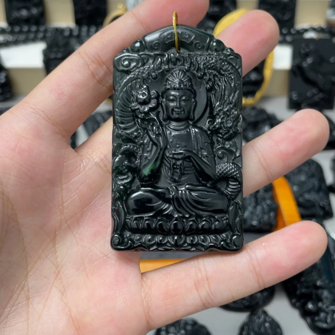 阿***成蛇纹石玉未镶嵌吊坠