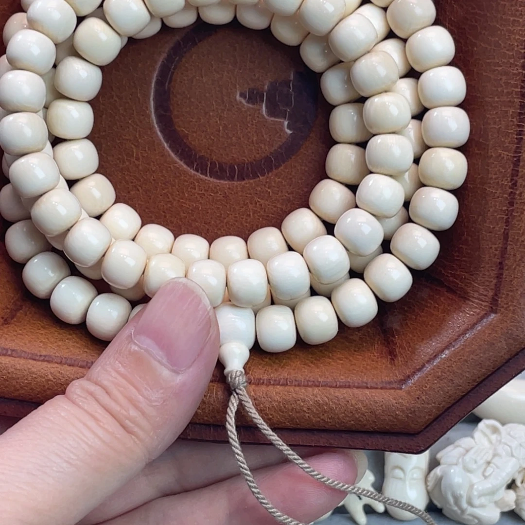 猛犸象牙手串/手链/手镯8*7老型108