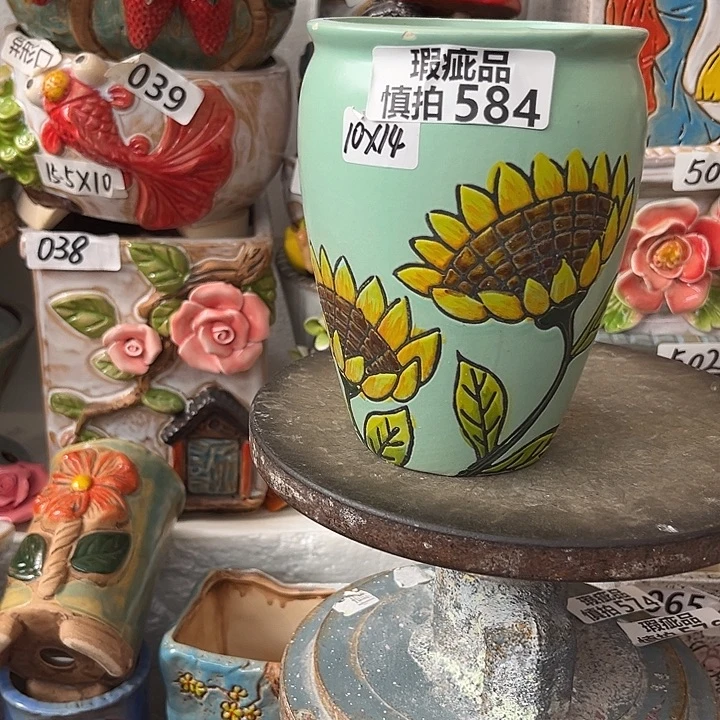 粗陶材质多肉花盆584