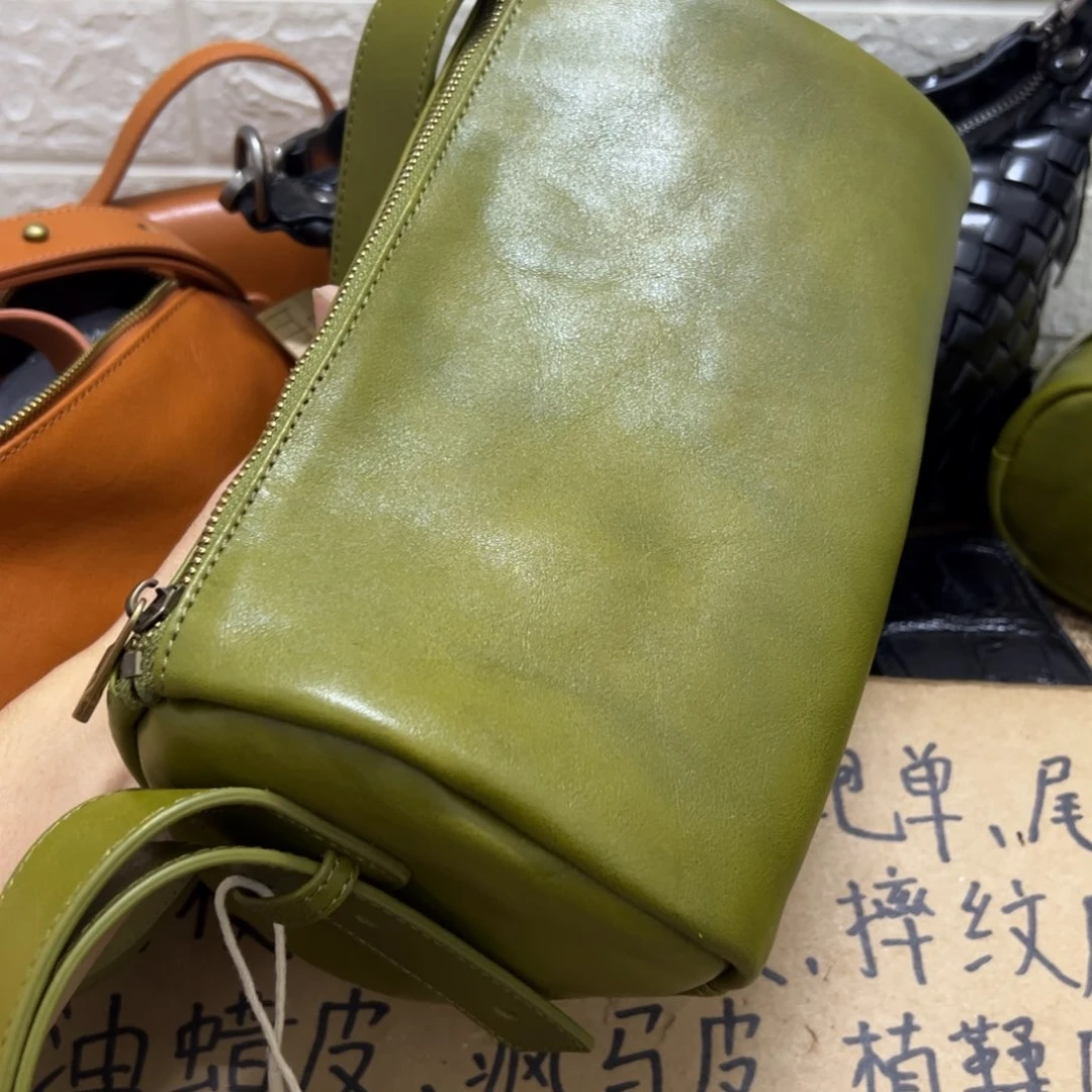 【闪购商品】头层牛皮绿色