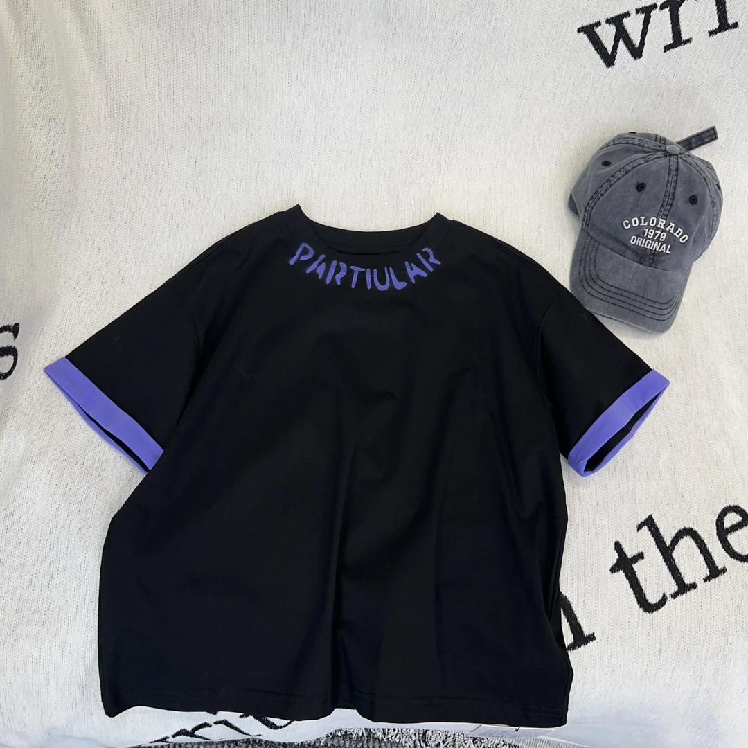 KM PERSONALITY 2025 新款 夏季男童短袖T恤 25021