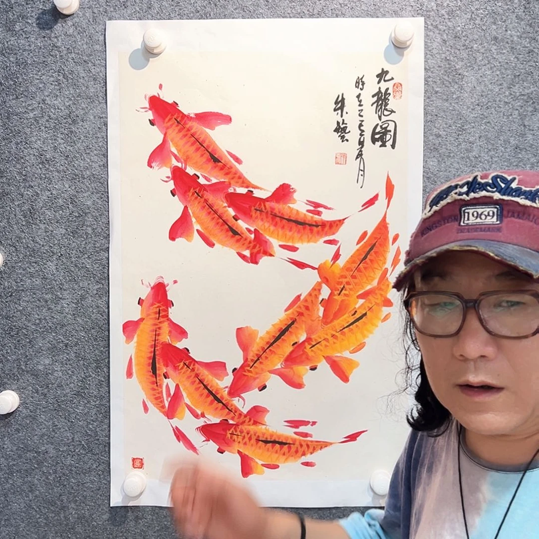 国画纯手绘画画心