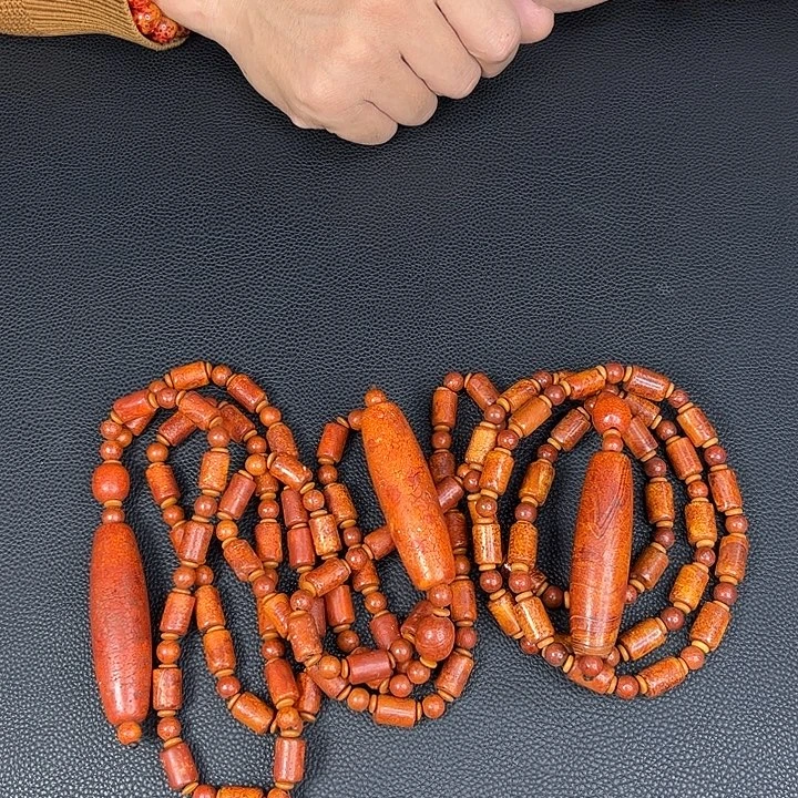 玛瑙未镶嵌颈饰T99牛黄项链发其一