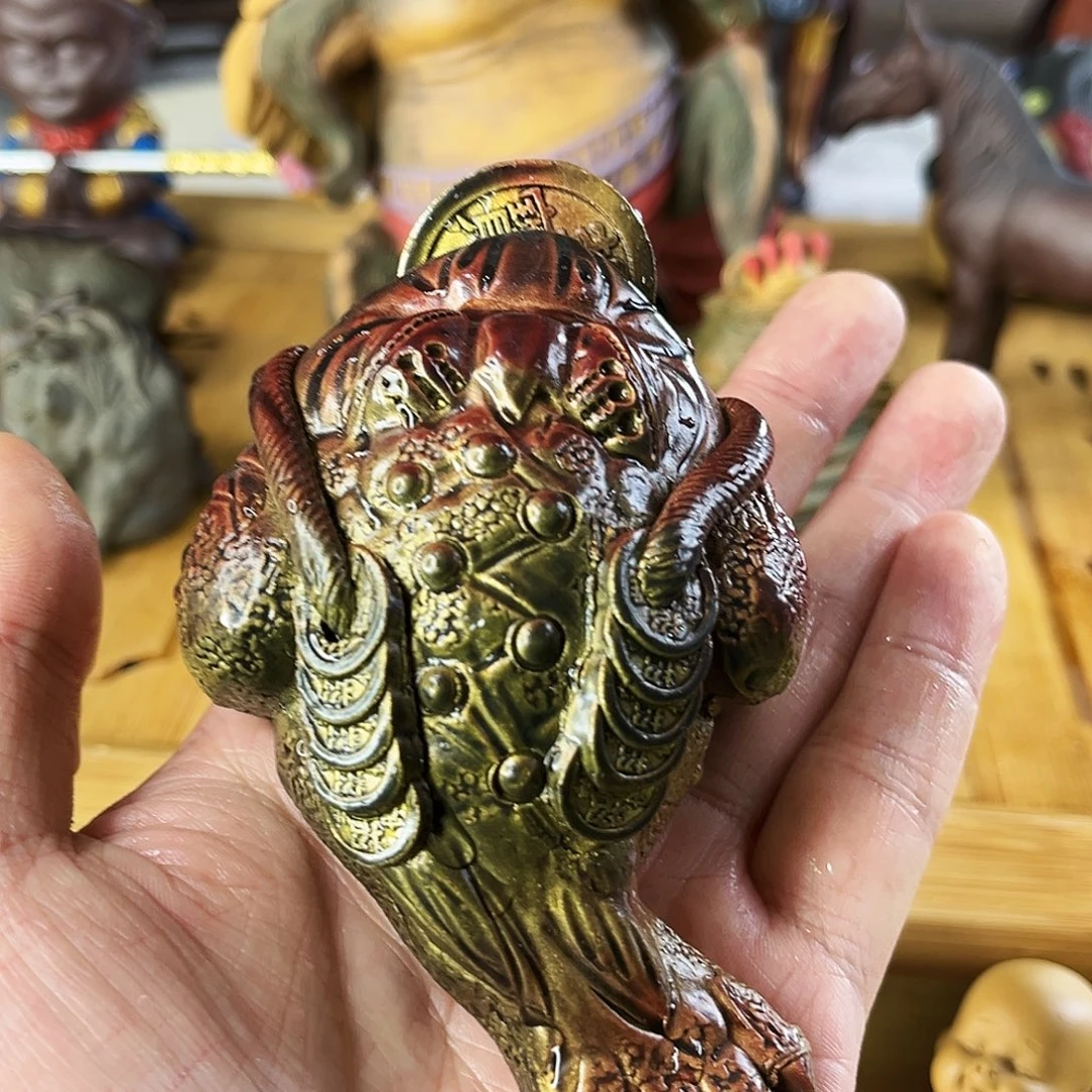紫砂茶宠金蟾变色款