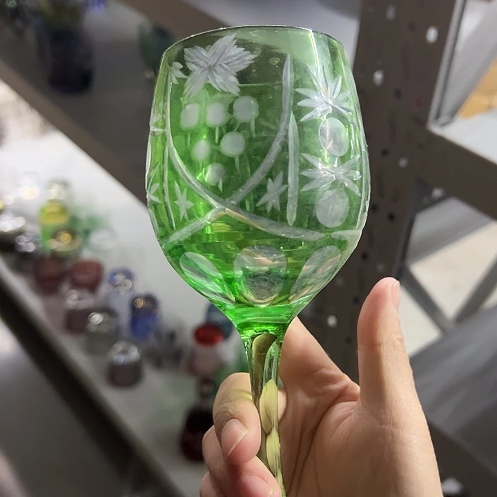 手柄款水晶玻璃微瑕一个