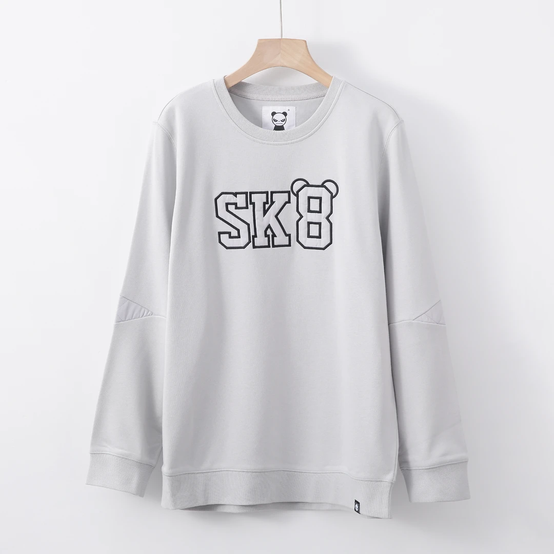 【76号链接】休闲百搭男滑板字母套头卫衣D37