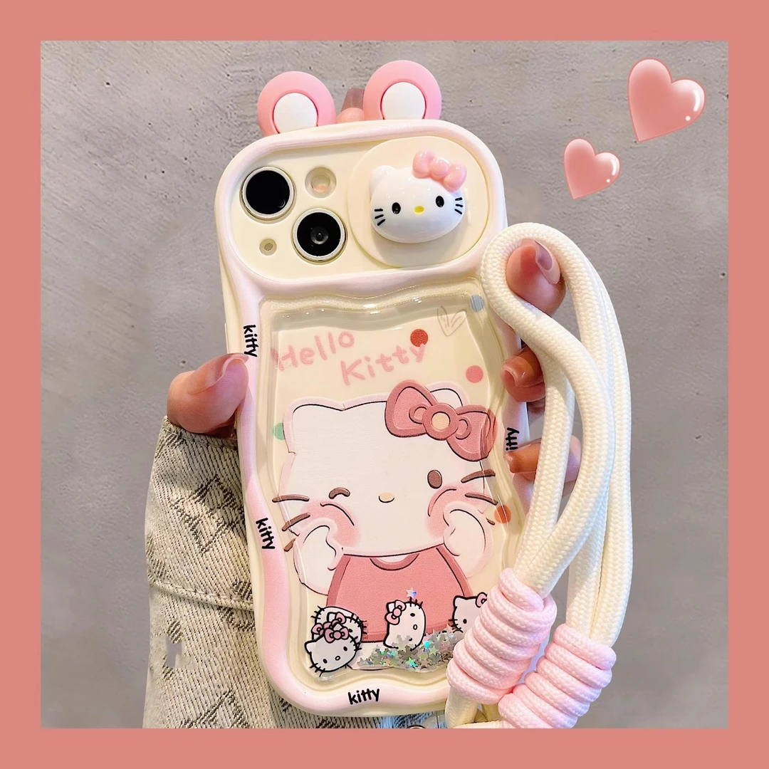 适用苹果16手机壳iphone15promax立体耳朵KT猫14/13/12/11手机壳