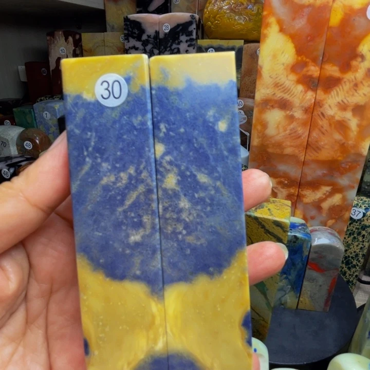 小***画青田石印石蓝带石