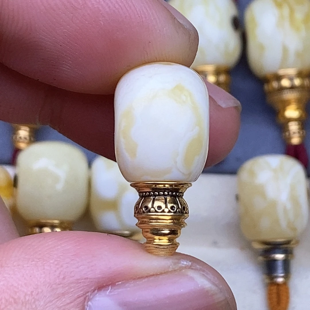 琥珀裸石18K金镶嵌T*C12*13*24.6mm