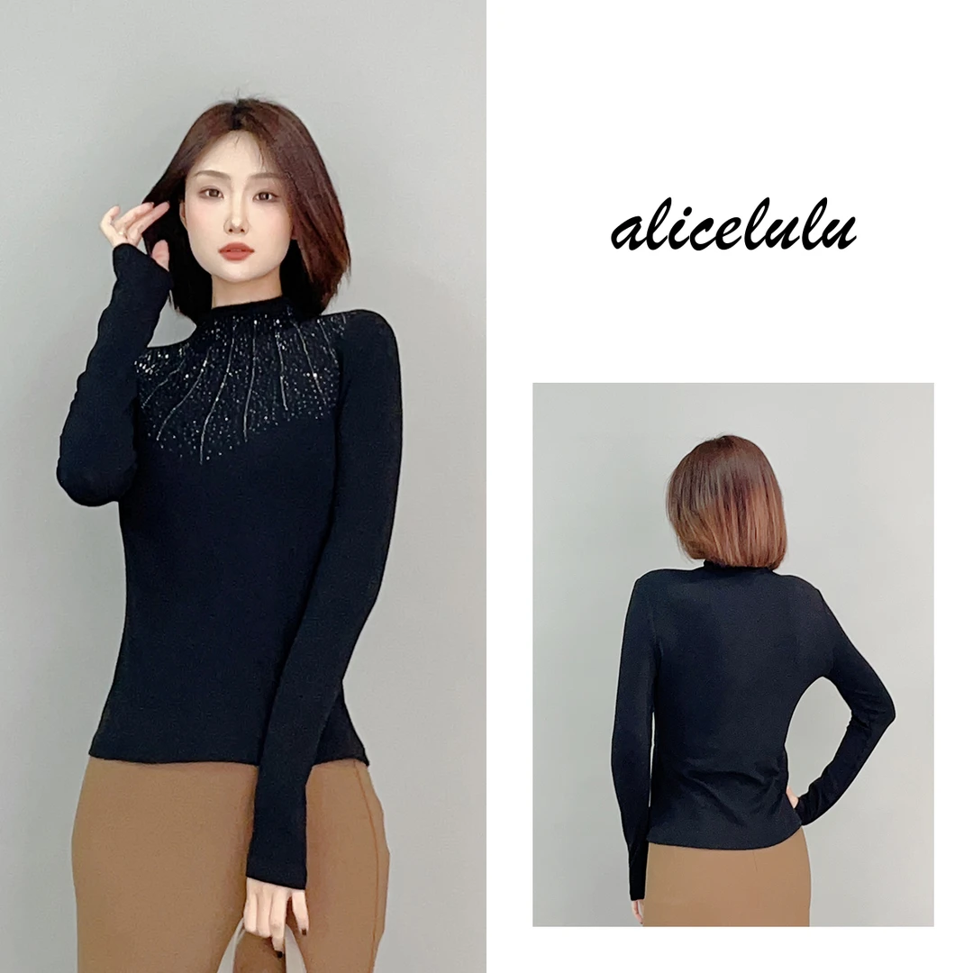 3 ALICE 星辰似梦衬衫 时髦烫钻 弹力显瘦 S2141680J