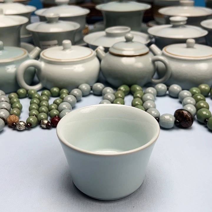 杯月白釉主人杯原矿原釉原产地