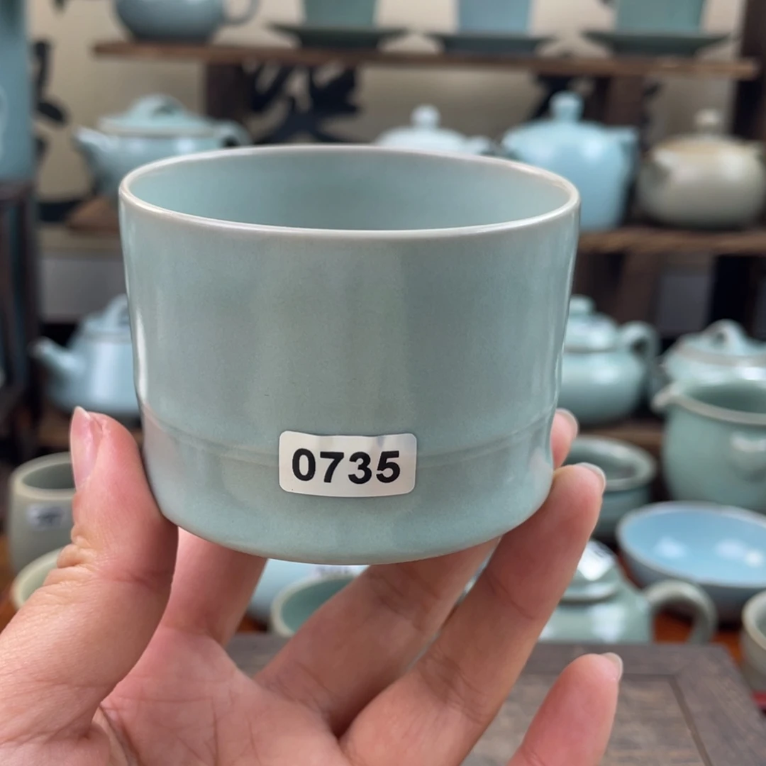 陶仿古0735竹节杯……