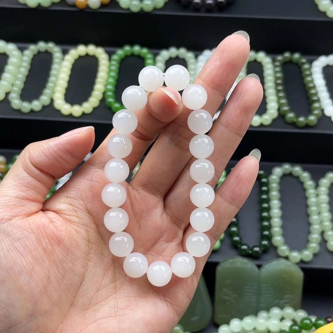 5***4和田玉未镶嵌手链