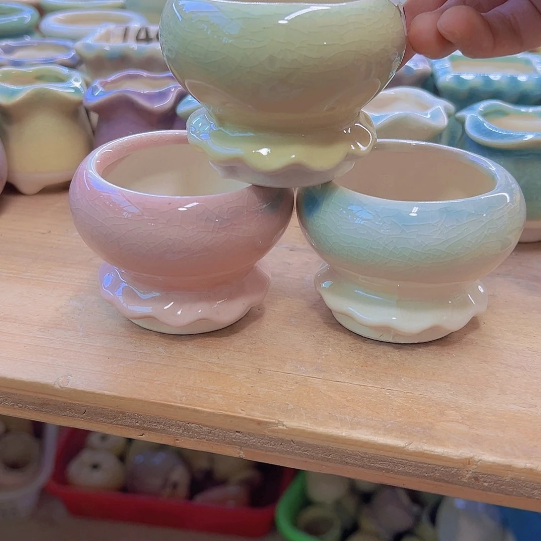 陶瓷花盆当场到场满12包邮