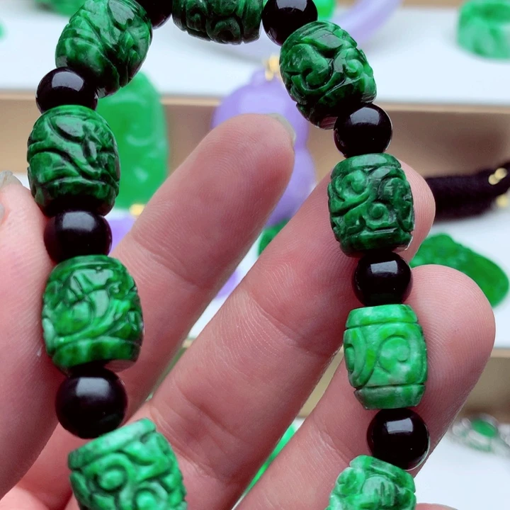 翡翠未镶嵌手链手串