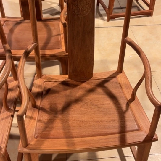 紫檀木类端景台张**度缅花扇南椅