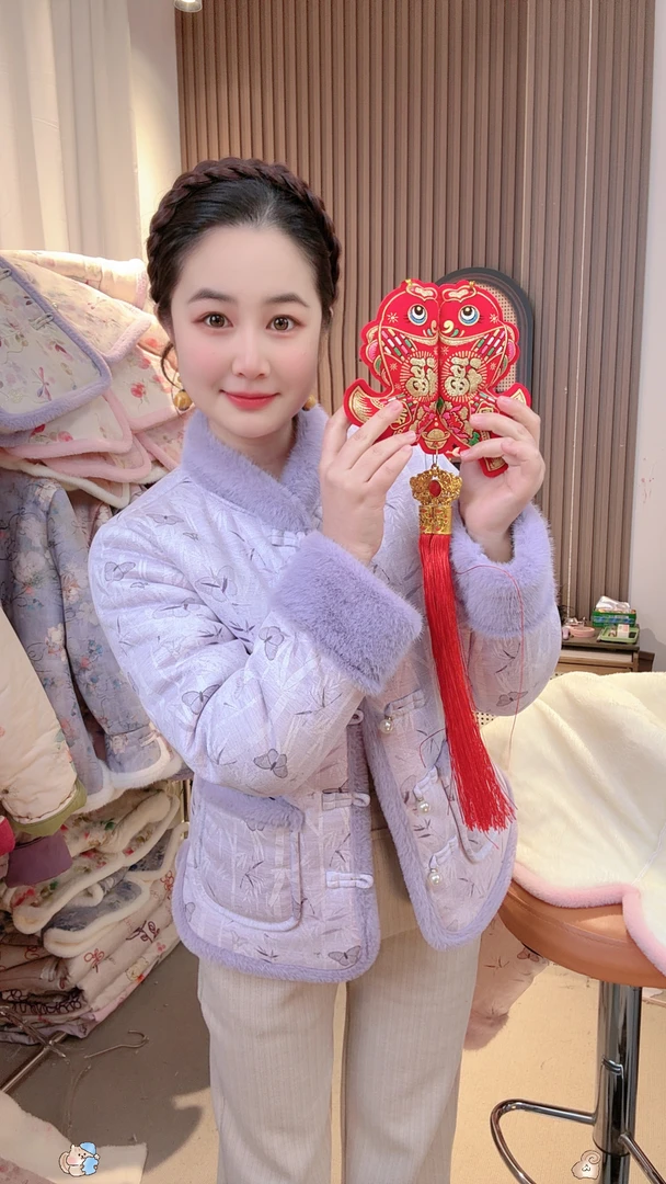 冬季新款立领加绒加厚保暖棉服常规修身棉衣女款洋气外出棉袄外套
