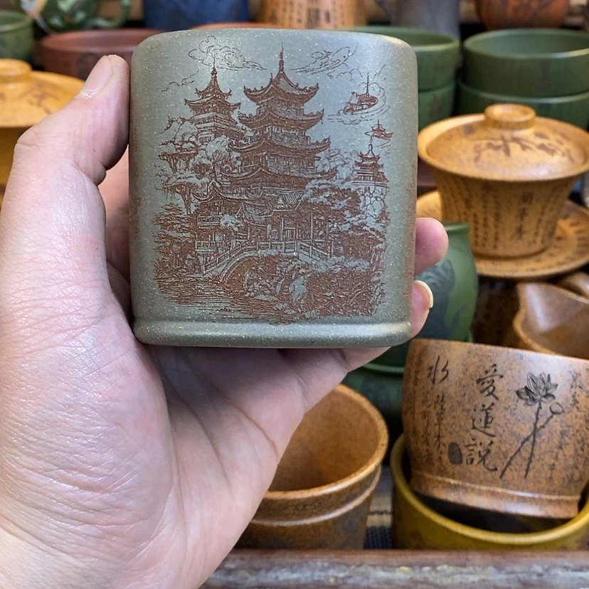 【闪购商品】紫砂杯子宜兴全手工紫砂杯