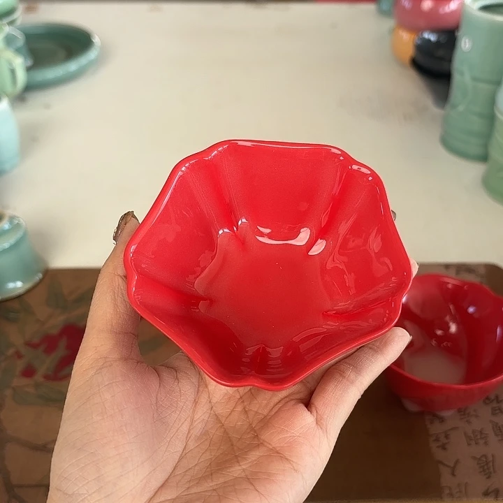 龙泉云间青瓷小米茶器