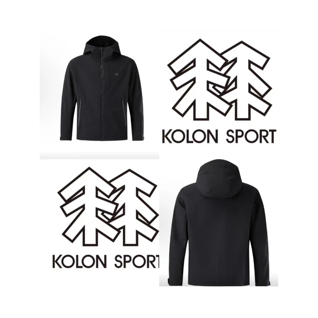 KOLON SPORT/可隆25新款男士防风防泼水冲锋衣韩版JWJJA25111