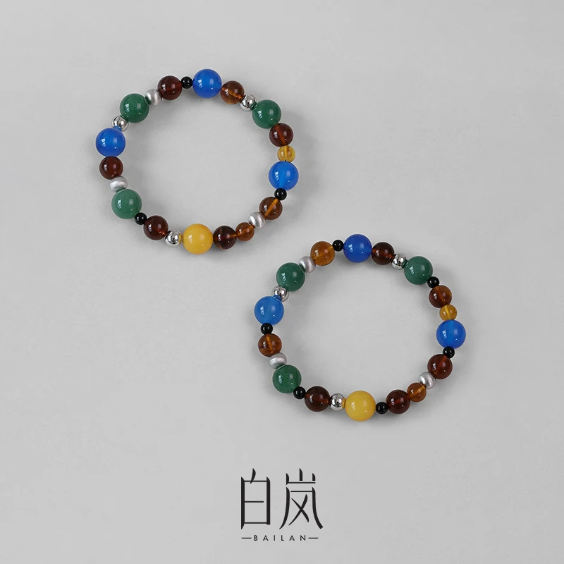 【8月上新】白岚多宝蜜蜡手串玛瑙新款手链女小众轻奢饰品SL3999
