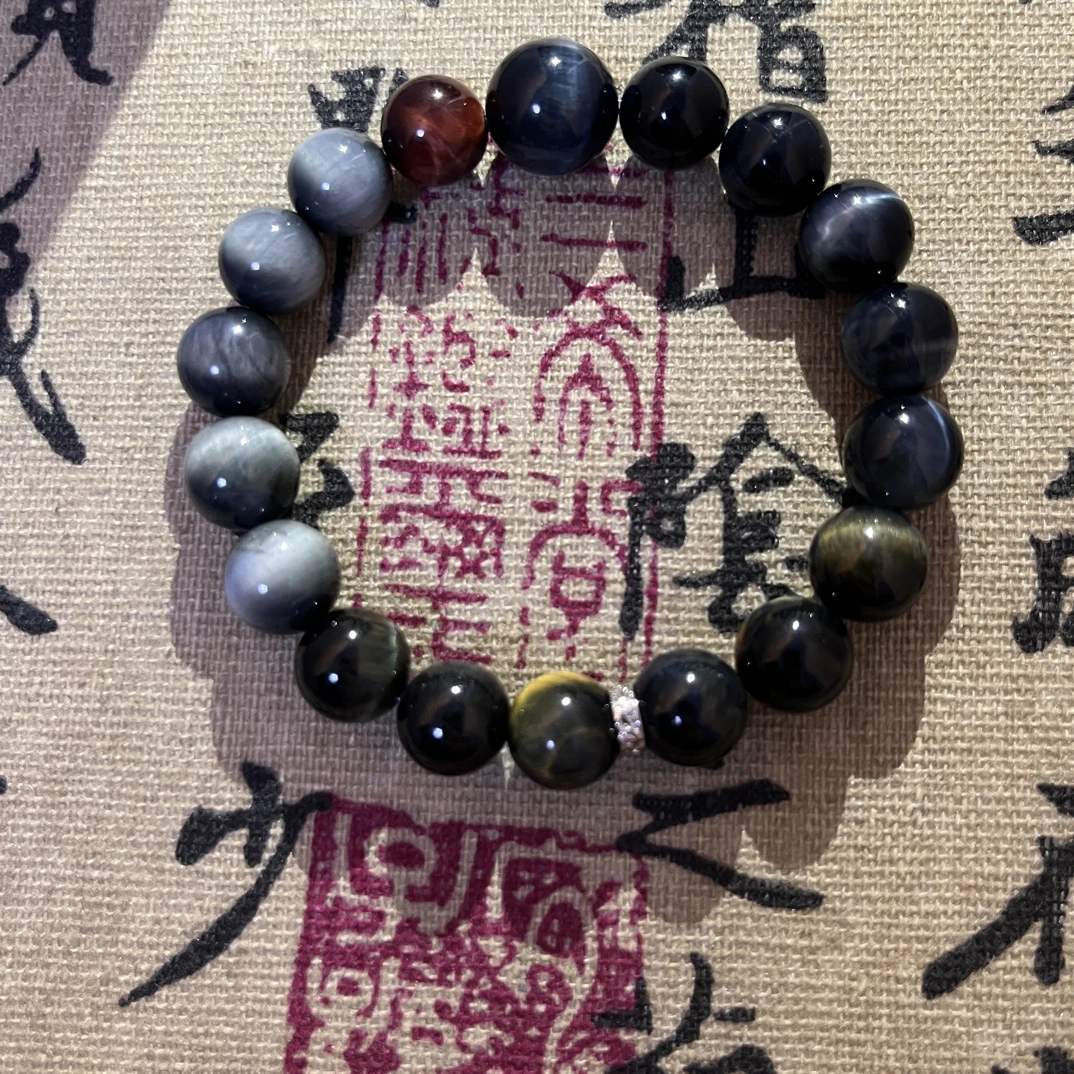 k638天然水晶+虎眼石diy原创设计