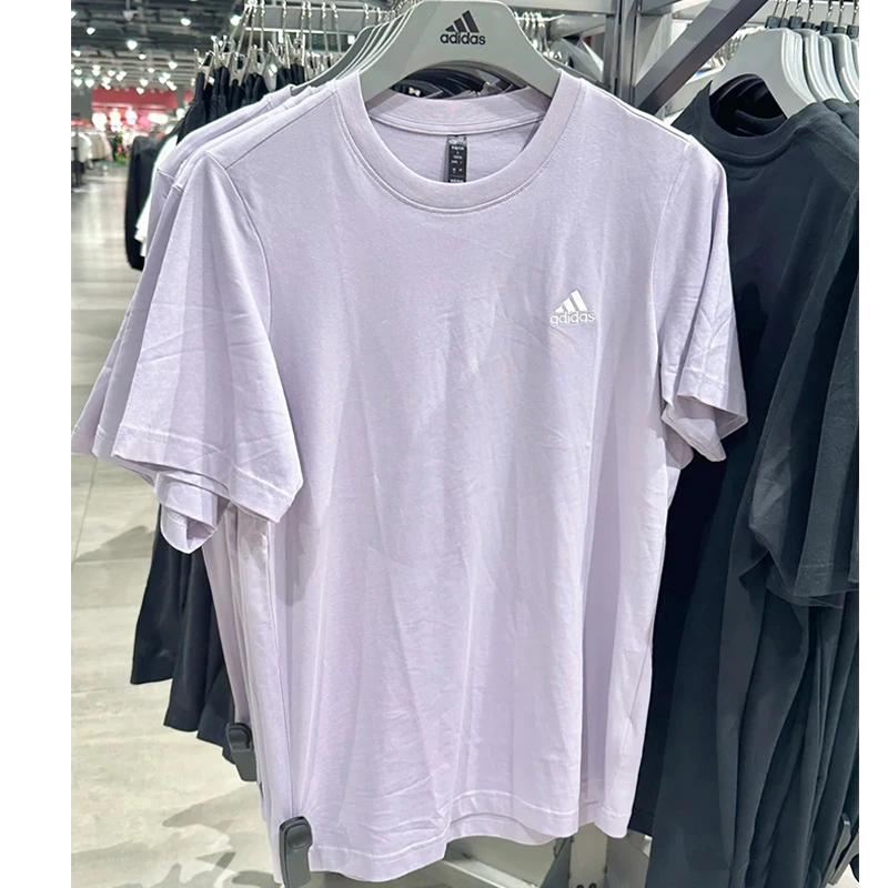 ADIDAS阿迪达斯T恤女夏季半袖多巴胺简约纯棉上衣运动短袖JI9067