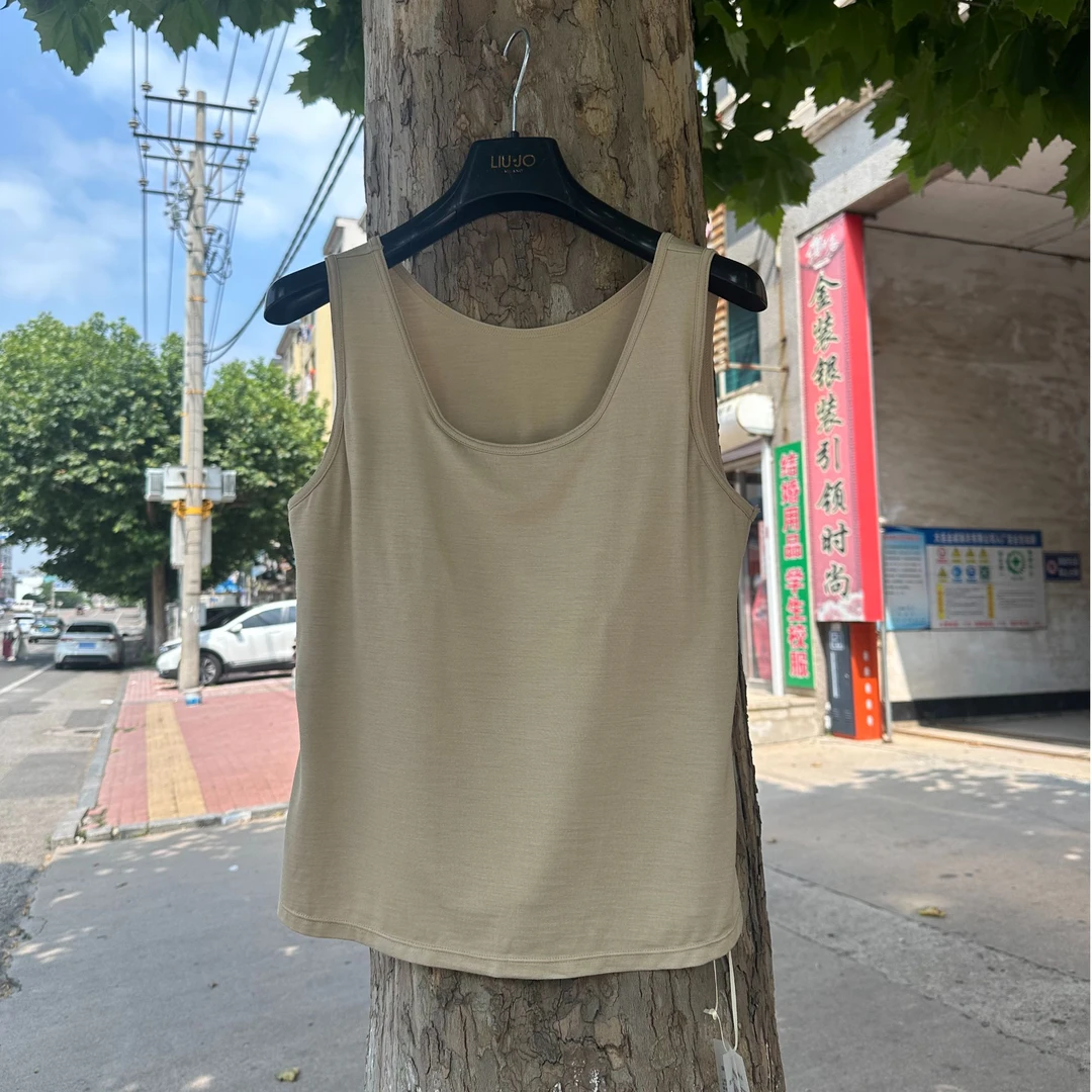 JW-25-006 柞蚕丝女款打底衫舒适百搭休闲时尚气质女背心打底