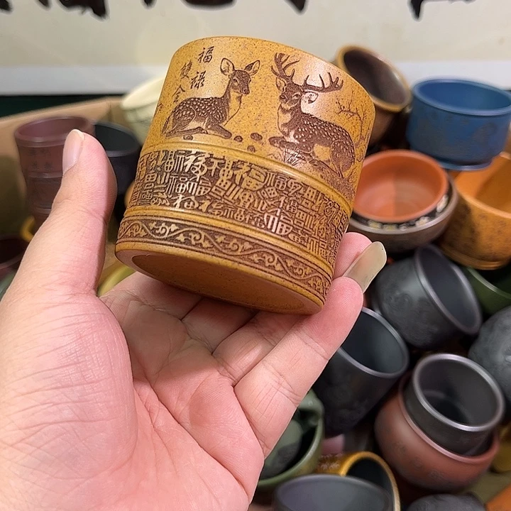 茶杯紫砂全手工紫砂主人杯