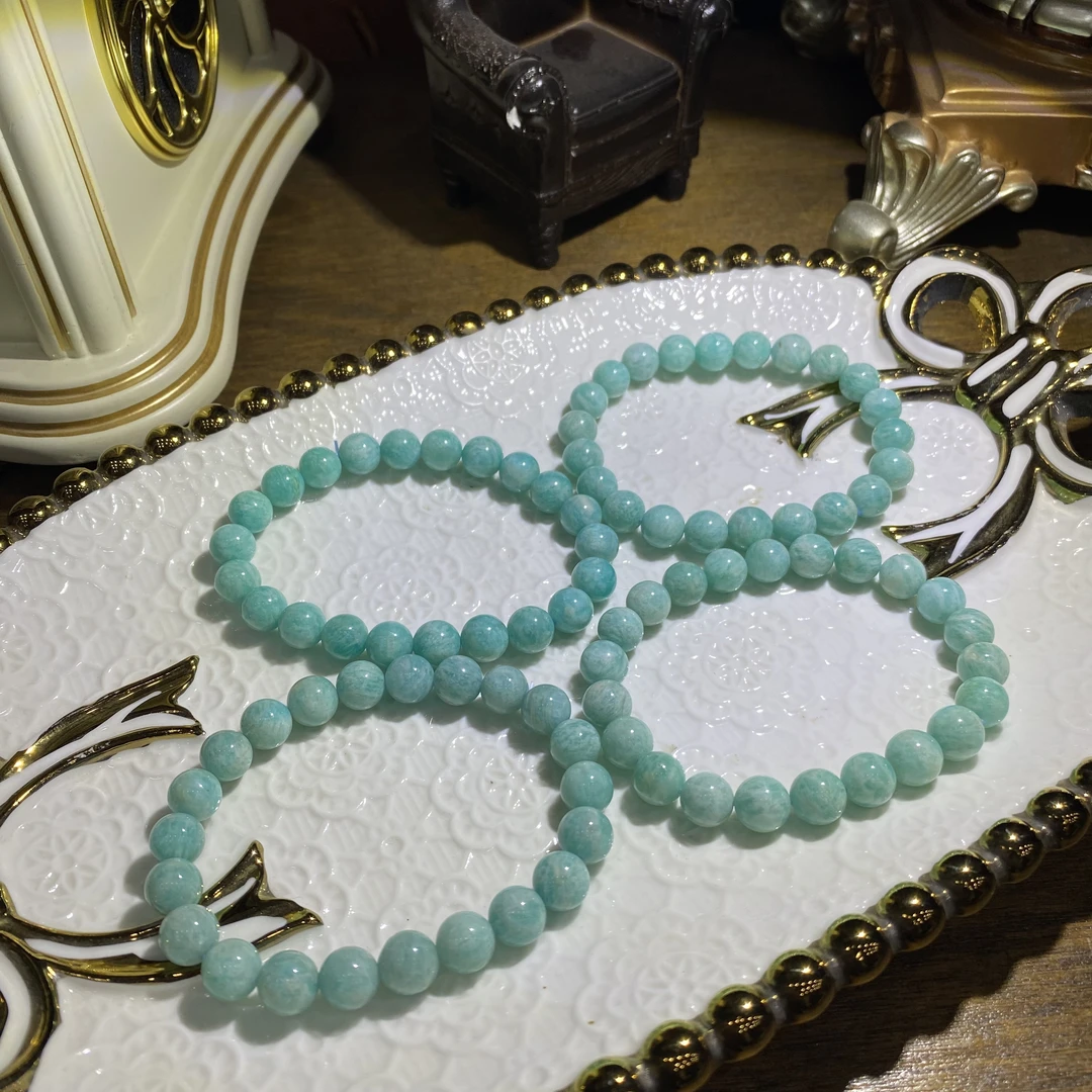 天然莫桑比克天河石手串单圈-多样性发其一D690