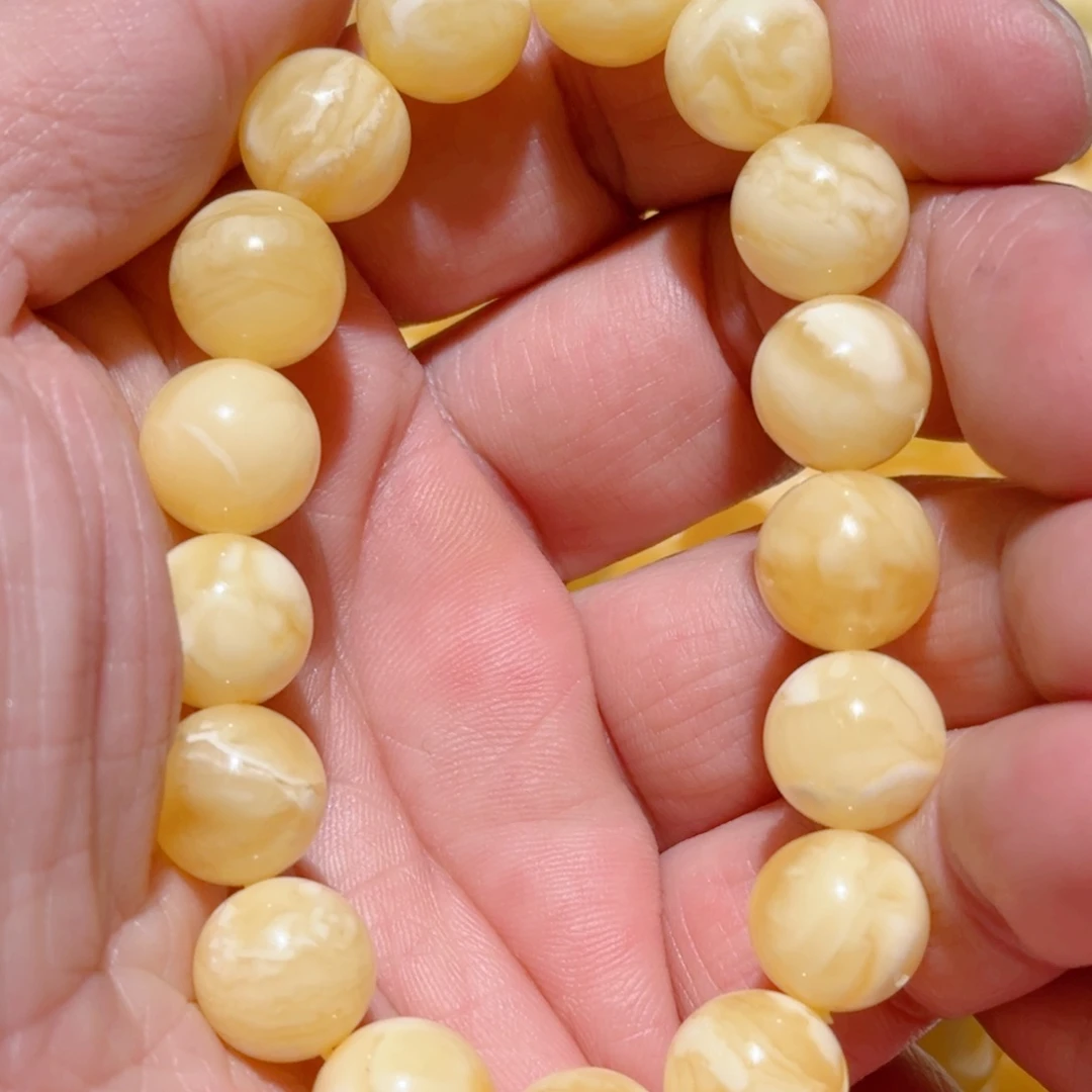 蜜蜡手链未镶嵌琥珀蜜蜡手串11mm大