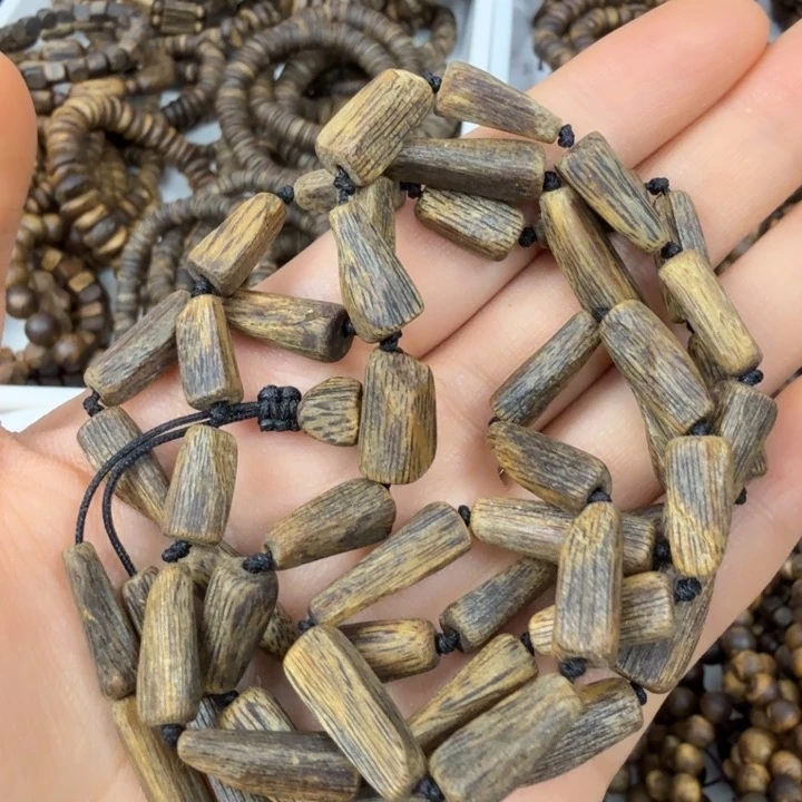 沉香手串沉香绿奇楠随型树心油多圈沉水 20