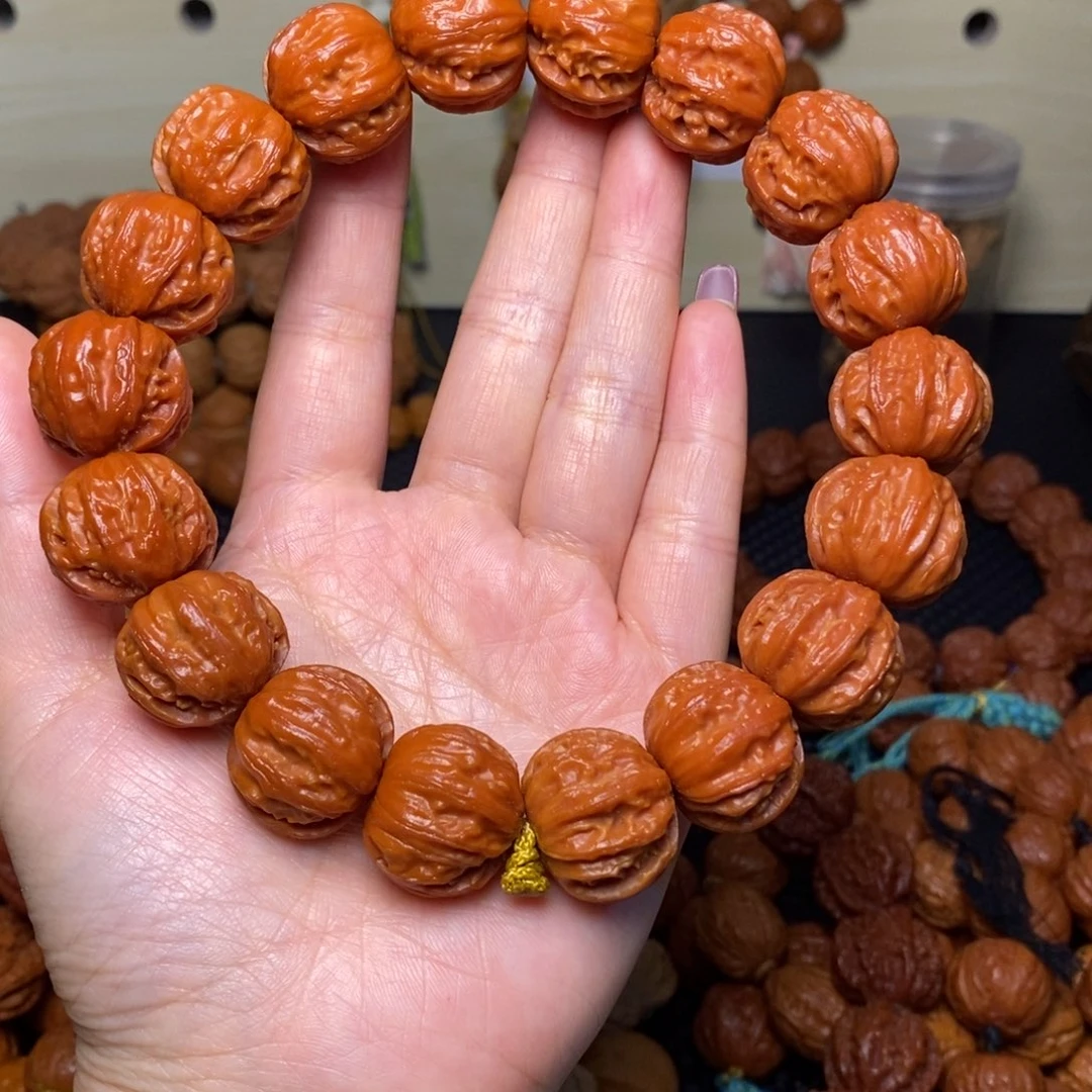 7***%文玩核桃手串粗筋磨盘