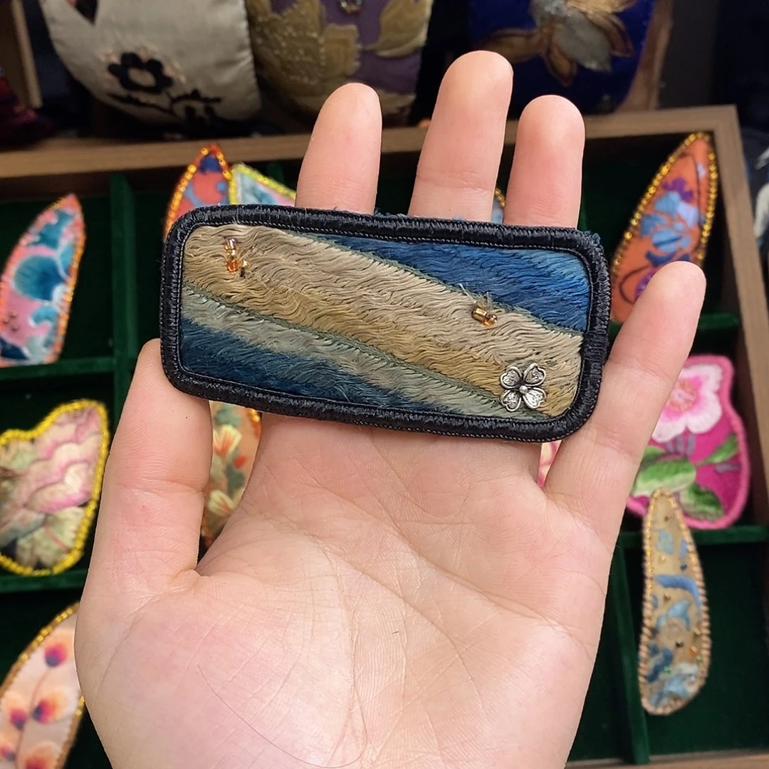(***)织绣老绣手工刺绣掰掰夹